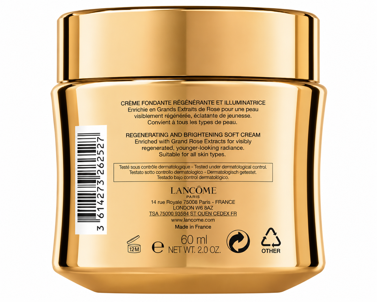 Lancôme Absolue Soft Cream with Grand Rose Extracts – Regenerating Brightening Face Cream 2.0 oz