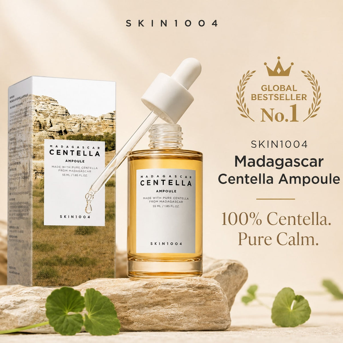 SKIN1004 Madagascar Centella Ampoule 55mL – Hydrating & Soothing Facial Serum
