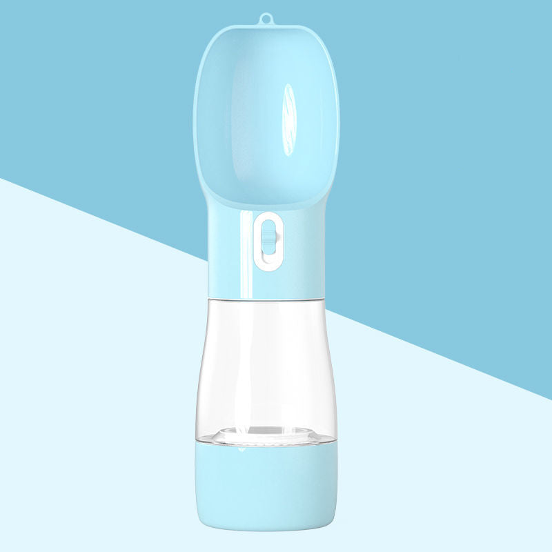 Portable Dog Water Bottle with Food Container for Travel & Walking