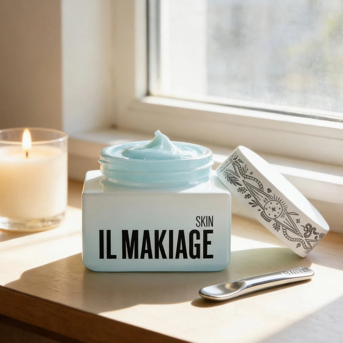 IL MAKIAGE Skin Hydrating Face Cream with Applicator Spatula Skin Care