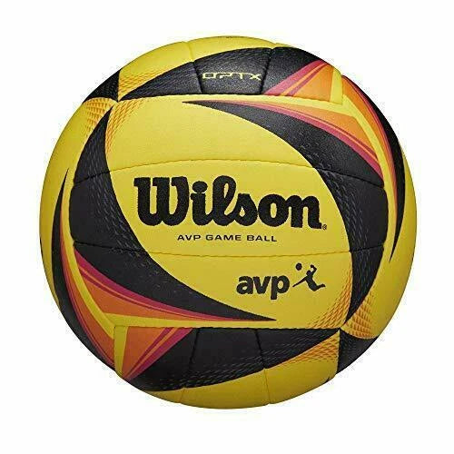 Wilson AVP Game Ball Official Size Beach Volleyball – Yellow/Black